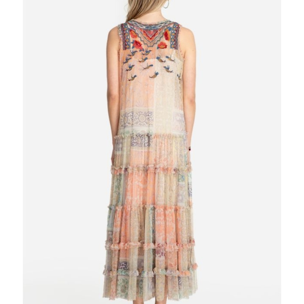 New! Johnny Was Enola Mesh Dress - Picture 4 of 9